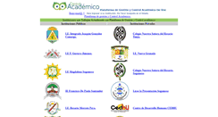 Desktop Screenshot of controlacademico.net