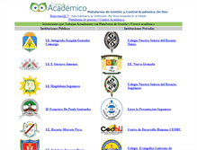 Tablet Screenshot of controlacademico.net