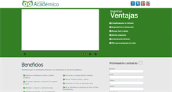 Desktop Screenshot of controlacademico.com