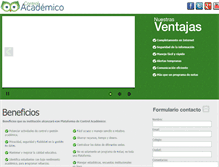 Tablet Screenshot of controlacademico.com