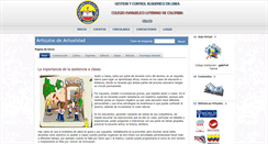 Desktop Screenshot of celco.controlacademico.com